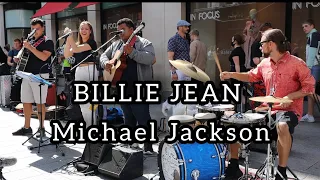AMAZING DRUMMER STREET PERFORMER BUSKER Michael Jackson - Billie Jean | Allie Sherlock & Band