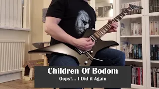 Children of Bodom - Oops!...I Did it Again (guitar solo to backing track)