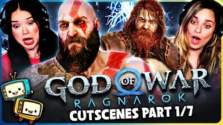 GOD OF WAR RAGNAROK CUTSCENES (PART 1/7) REACTION! | GameClips