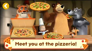 Masha and the Bear Pizzeria - Make the Best Homemade Pizza for Your Friends! cartoons for kids 52