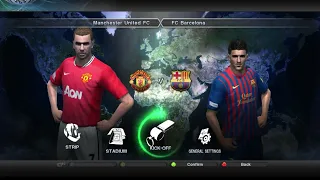 PES 2011 PC Version (MANCHESTER UNITED vs FC BARCELONA)