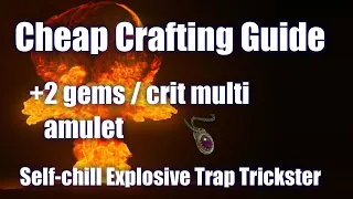 [PoE 3.21] +2 Gems / Crit Multi Amulet Crafting Guide for CHEAP