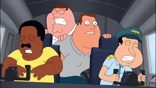 Quagmire Saving a Crashing Plane With Freebird in the Background