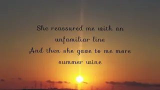 Nancy Sinatra & Lee Hazelwood - Summer Wine (Lyrics)