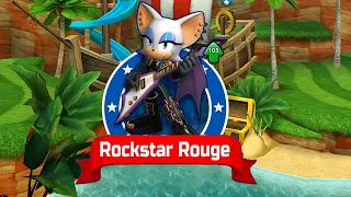 Sonic Dash - New Character Unlocked ROCKSTAR ROUGE - Run Gameplay