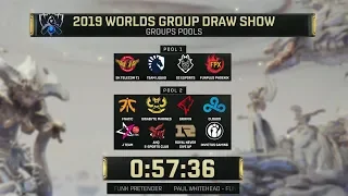 Worlds 2019 & Worlds Play in Groups Draw
