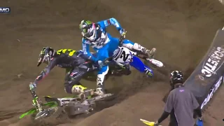 Eli Tomac Takes out Cooper Webb at Daytona 2018