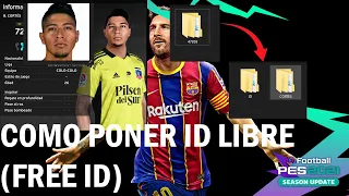 COMO PONER UNA ID LIBRE A UNA FACE (FACES PES 2021)