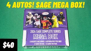 2024 Sage Football Complete Series MEGA BOX Opening Review! New Retail Sports Cards Product Release!