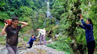 How to earn money to buy wood chipper by boy and girl living in the forest.