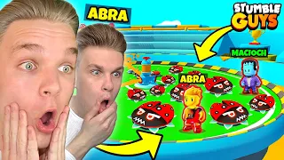 ABRA ZROBIŁ *NAJTRUDNIESZE* ⛔ NIEMOŻLIWE ⛔ WYZWANIE na MAPIE "BOT BASH" 🌎 w Stumble Guys! 😱