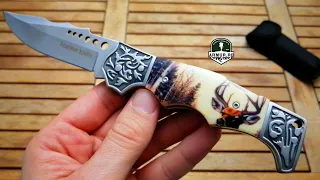 #Hunter #Knife Briceag #Vanator imprimeu Cerb Pocket knife review Hunting Deer Knives