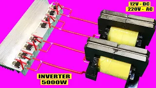 How to make a simple inverter 5000W, | creative prodigy #133