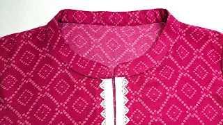 Flat Collar With New & Easy Method For Beginner | Round Collar Cutting and Stitching