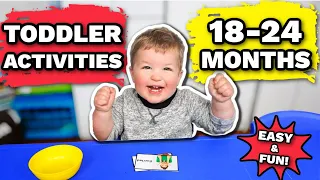 FUN & EASY ACTIVITIES FOR 18-24 MONTHS! | Developmental Toddler Activities 18-24 Months