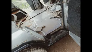 УАЗ 469, ремонт пола.