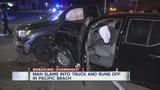 Man flees nasty collision in Pacific Beach