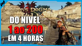 QUEBRANDO Dragon's Dogma - A Run do LV1 Ao 200 Mais Rapida !!!