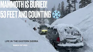Mammoth Lakes is BURIED