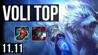 VOLIBEAR vs KENNEN (TOP) | Rank 3 Voli, 6/0/2, Dominating | JP Challenger | v11.11