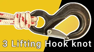 3 Simple Ways To Tie Lifting Hook (tutorial) #knots #rope