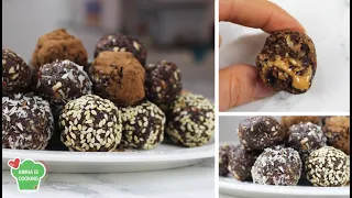 كرات الطاقة بالتمر والمكسرات صحية وسهلة جداً  - Best energy balls