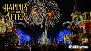 Happily Ever After Fireworks Main Street USA View Complete Show 4K Walt Disney World 2024 01 04