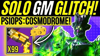 New SOLO Grandmaster Farm GLITCH! PsiOps Battleground COSMODROME Nightfall BOSS CHEESE! | Destiny 2