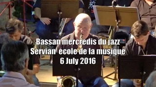 live big band concert performance Bassan mercredis du jazz Servian école de musique 6 July 2016 11
