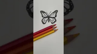 How to Draw a Butterfly! #Shorts