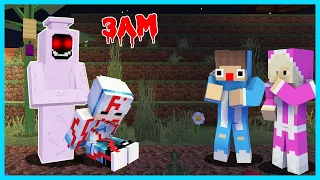 MIPAN & ZUZUZU DIKEJAR HANTU POCONG DIMINECRAFT JAM 3 MALAM! AKUDAV DIHANTUI