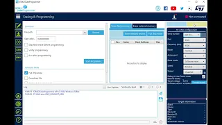 STM32 Cube Programmer Erase Chip Memory
