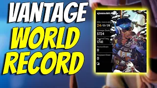 *NEW* VANTAGE WORLD RECORD (24 kills 5000 damage +) | Apex Legends Season 14