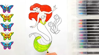 Princess Ariel /The Little Mermaid coloring /Coloring pages for kids