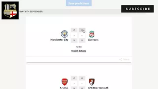 Premier League Fixtures Predictions Week 4