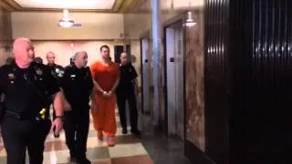Fired Oklahoma City police officer walks into court for sentencing hearing