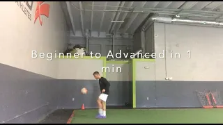Beginner to Advanced in 1 minute (Wall Juggling)