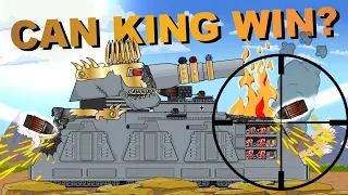 "Can King Dorian win the battle?" Cartoons about tanks