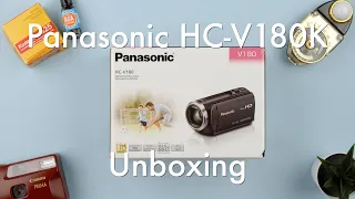 Unboxing the Panasonic HC-V180K Video Camera || Panasonic HC-V180