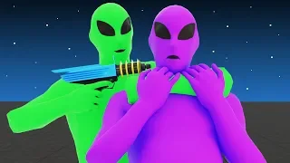 The Green & Purple Alien Gang War Is Over.. (GTA 5)