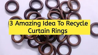 Reuse Old Curtain Rings| Best Out Of Waste| DIY Craft | Home Decor Ideas| Vibha's Craft Zone