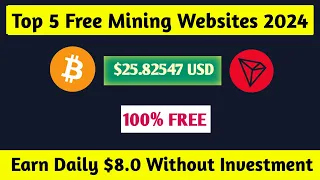 Top 5 Free Cloud Mining Websites ||  Free bitcoin Mining Websites | Bitcoin Cloud Mining