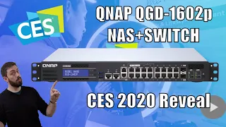 QNAP QGD-1602p NAS PoE Switch with 2 5Gbe, 5Gbe and 10Gbe