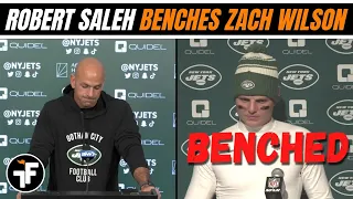 Robert Saleh on Benching Zach Wilson vs the Bears