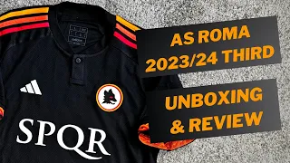 AS Roma 2023/24 third shirt (SPQR version) Unboxing & Review