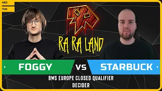 WC3 - [NE] Foggy vs Starbuck [HU] - Decider - BWS Europe Closed Qualifier