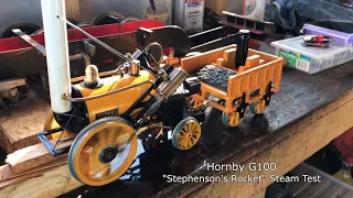 Hornby G100 "Stephenson's Rocket" Steam Test