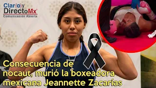 Consecuencia de nocaut, murió la boxeadora mexicana Jeannette Zacarías