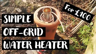 Low-tech DIY Rocket Stove Water Heater PART I // Construction