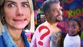 GIO, BRUNO, TITI E A NOVA TATUAGEM -  SERÁ QUE FICOU BOM???